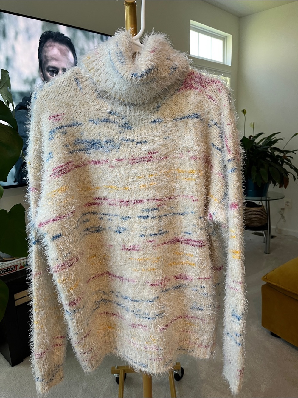 Kut from the Kloth size medium eyelash turtleneck sweater